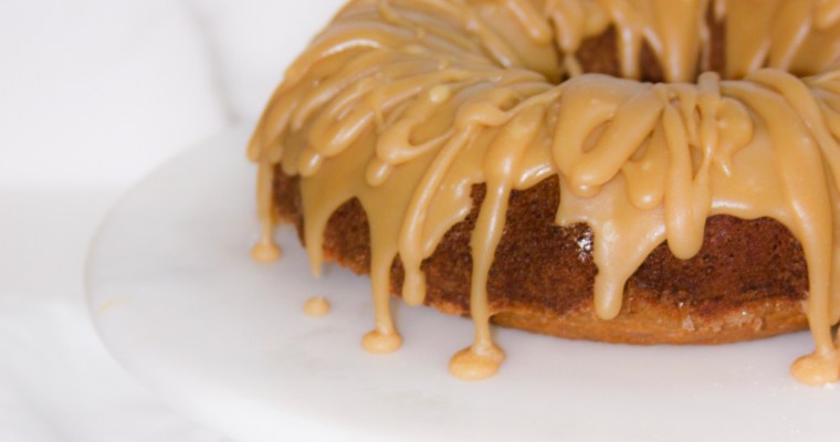 Gluten Free Spice Cake with Caramel Drizzle